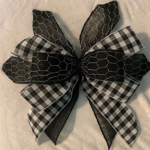 Farmhouse Bow for Wreath or Door Hanger